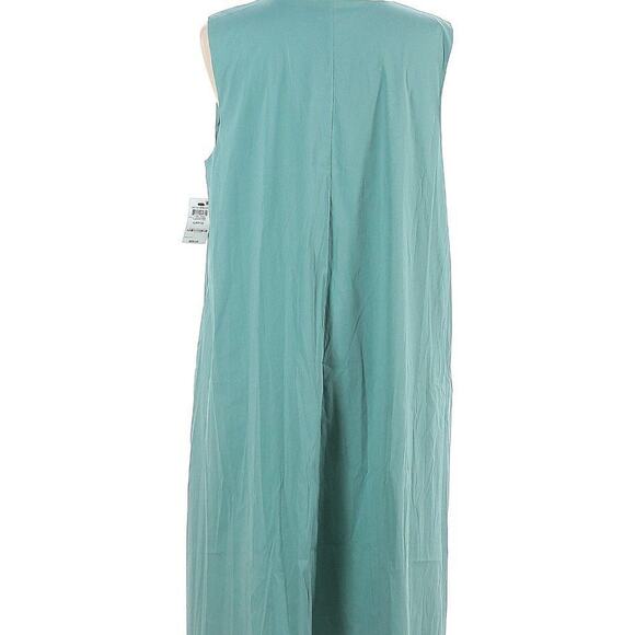 Alfani Women’s Sleeveless Split Neck Midi Dress with Pockets - Size Large - Picture 7 of 10